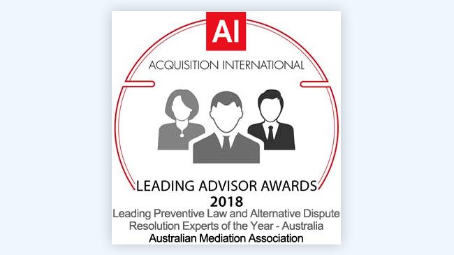 Leading Preventive Law and Alternative Dispute Resolution Experts of the Year – Australia 2018